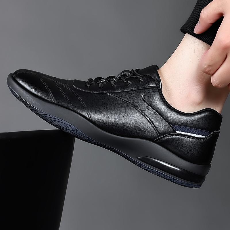 Мужские повседневные кожаные туфли на шнуровке, мужские кроссовки для отдыха на открытом воздухе, удобные туфли на плоской подошве, модная обувь для мужчин, теннисные туфли Masculino