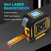 3 в 1 Лазерная рулетка Лазерная перекрестная маркировка 5M Рулетка + 80M Лазерный дальномер Расстояние,