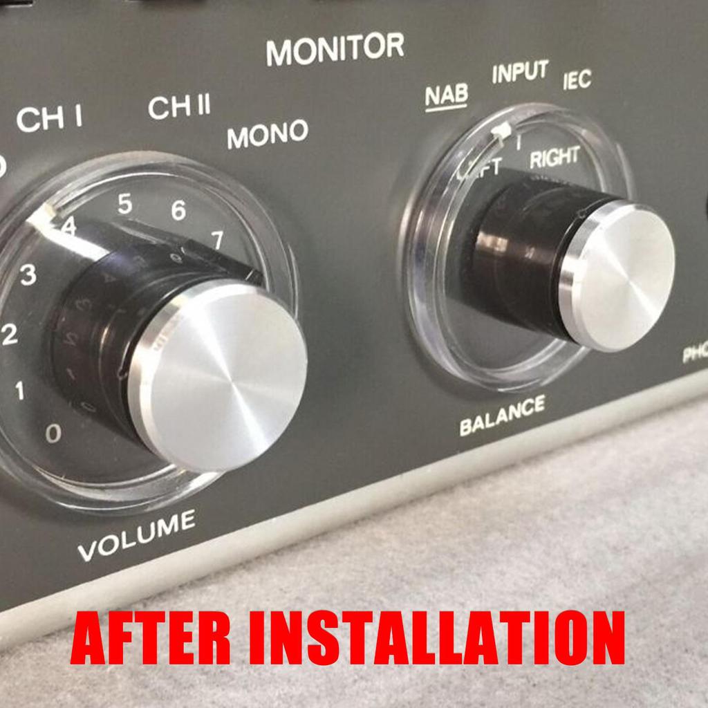 4 шт. серебристого цвета алюминиевая поворотная электронная ручка управления открывалка крышка для REVOX A77 A76 A78 ручка переключателя