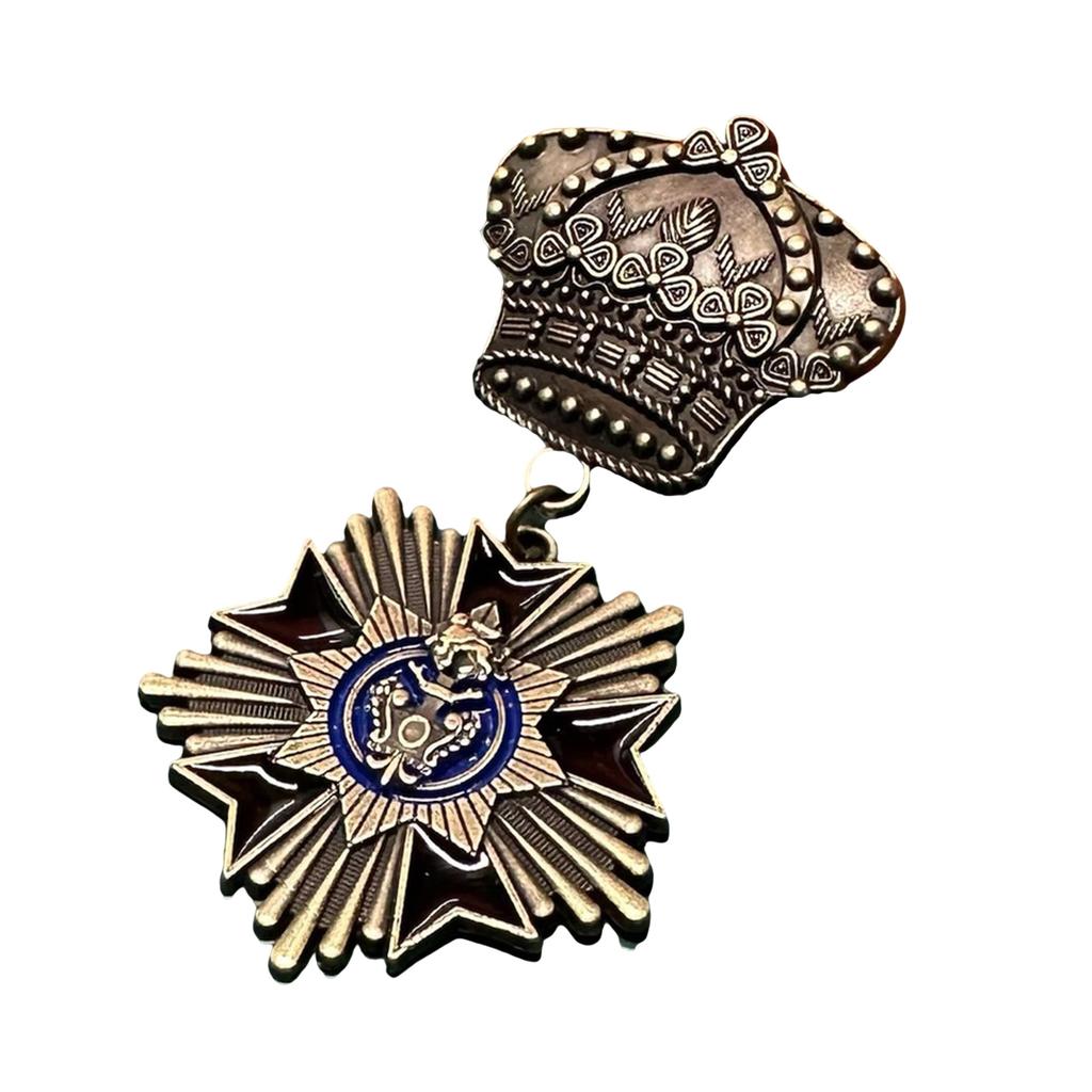Винтажный значок-медаль для военного энтузиаста, историческая ценность, коллекционный значок-эмблема, металлическая булавка для украшения одежды