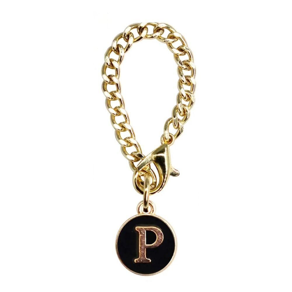 Белый/Черный Цепочка-ручка для чашки для воды Персонализированный Шарм-ручка Креативный Шарм с буквой для чашки Чашки