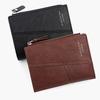 Винтажный мужской кожаный роскошный кошелек, короткие тонкие мужские кошельки, зажим для денег, кошелек для кредитных карт, долларовый кошелек, мужской кошелек для карт