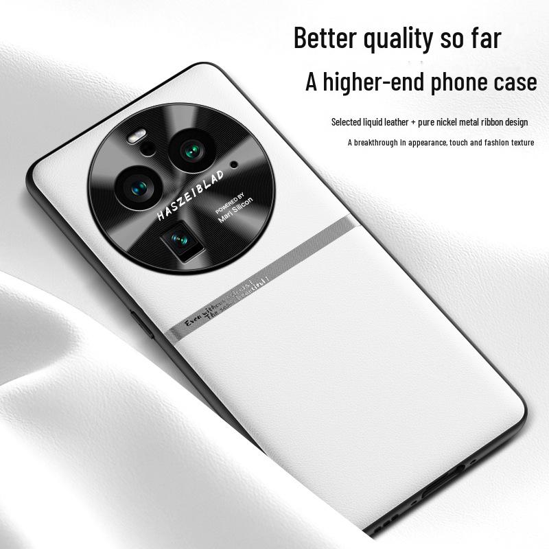 Противоударный защитный чехол из жидкой кожи для мобильного телефона OPPO Find X6 Pro - цельный, отправлен