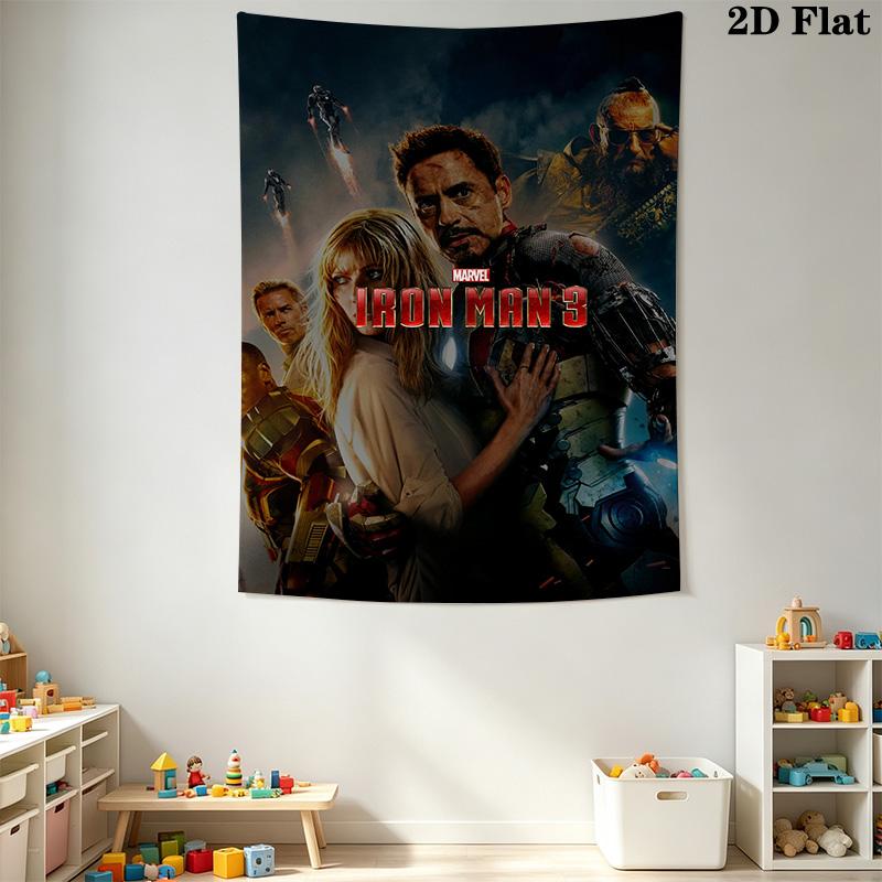 Iron Man Minimalist Tapestry Tapestry Fashion Print Wallmounted Background Wall Hanging Cloth Home Decor Christmas Gift