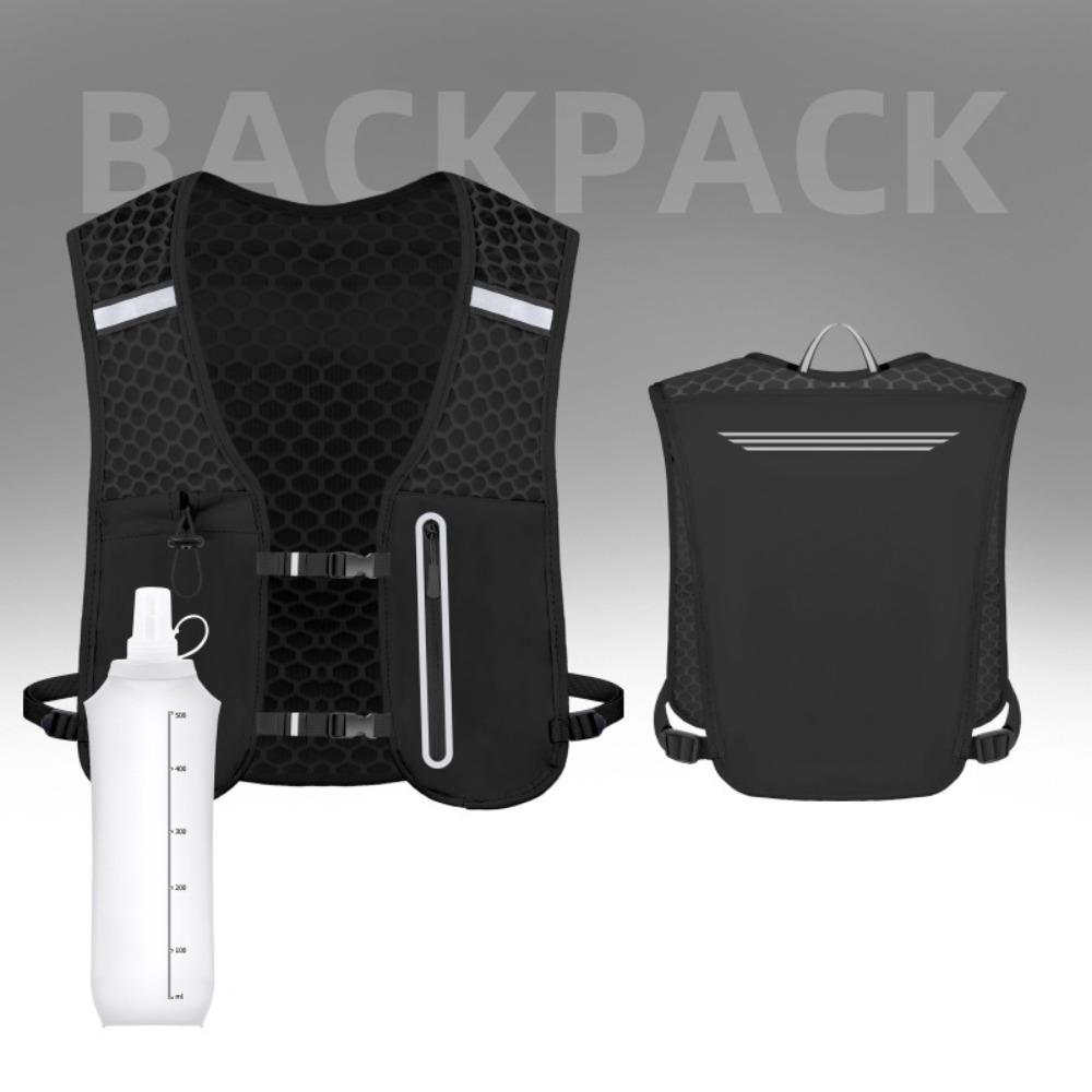 Reflective Reflective Running Vest Pack 2L Water Chest Pack Running Hydration Vest Bag Climbing