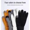 New Pineapple Pattern Fleece-Lined Touchscreen Winter Cycling Gloves - Warm & Cold-Proof
