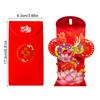 1Pc 2024 3D Chinese Dragon Long Luck Money Bag Red Pocket Hongbao Paper Envelopes Spring Festival  Year Red Envelope