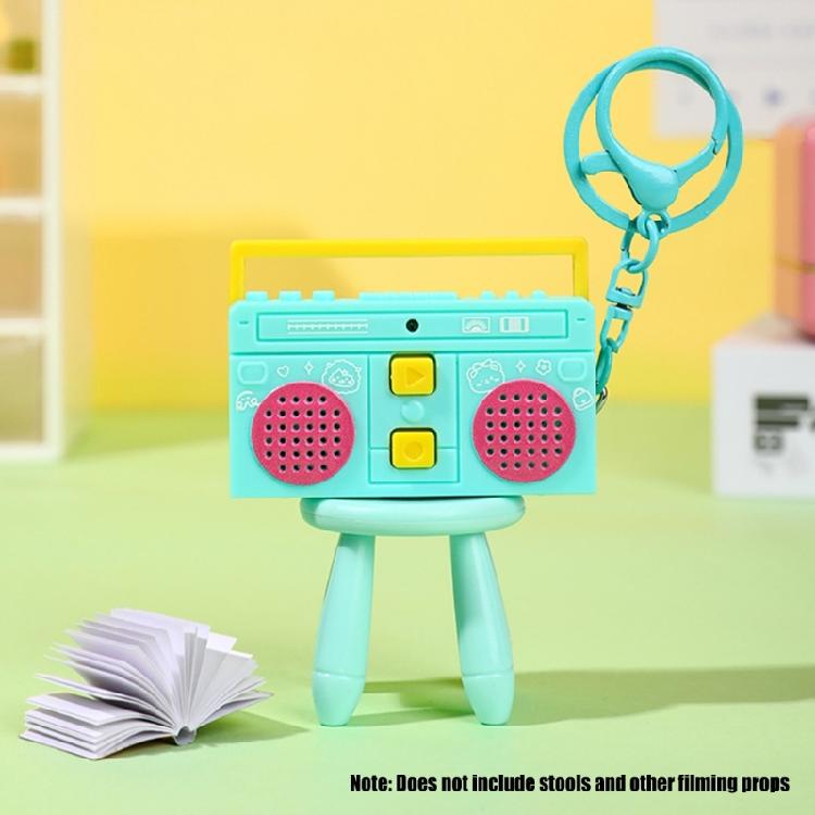 Мини-диктофон на брелоке Портативный дизайн Долговечность Пластик для повседневной записи Быстрая заметка в разных цветах