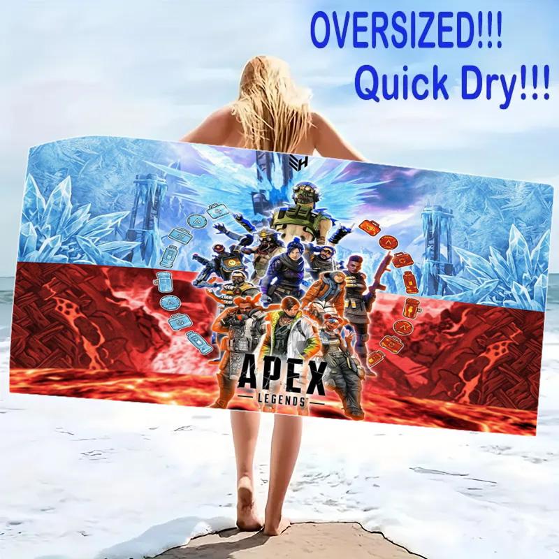Apex Legends Print Beach Towel, Large Soft Quick Dry Towel for Beach Camping Swimming
