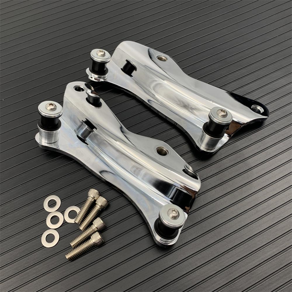 Motorcycle 4 Point Docking Hardware Kit For Harley Touring Road King Glide 2014-2022 Chrome Black