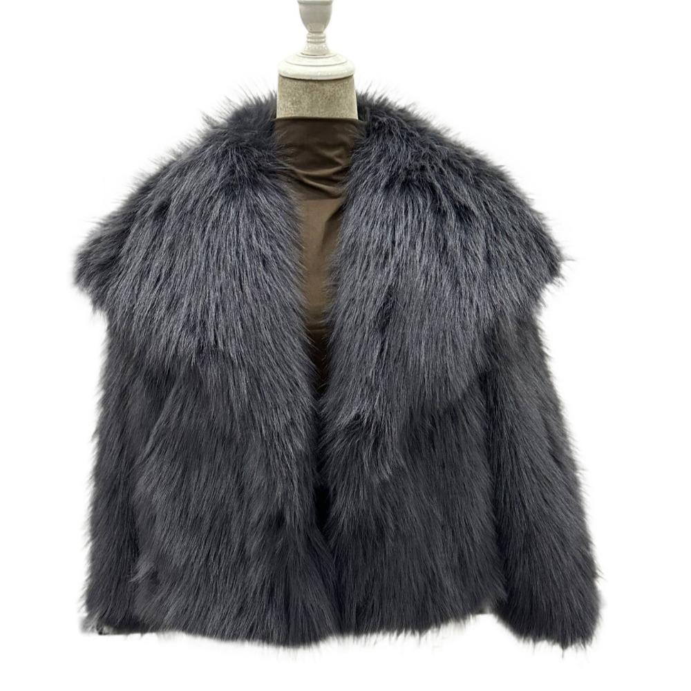 Женское осенне-зимнее пальто из искусственного меха, плюшевая пушистая женская куртка, новинка в верхней одежде, белое, красное, серое, черное, пальто из шерстяных смесей