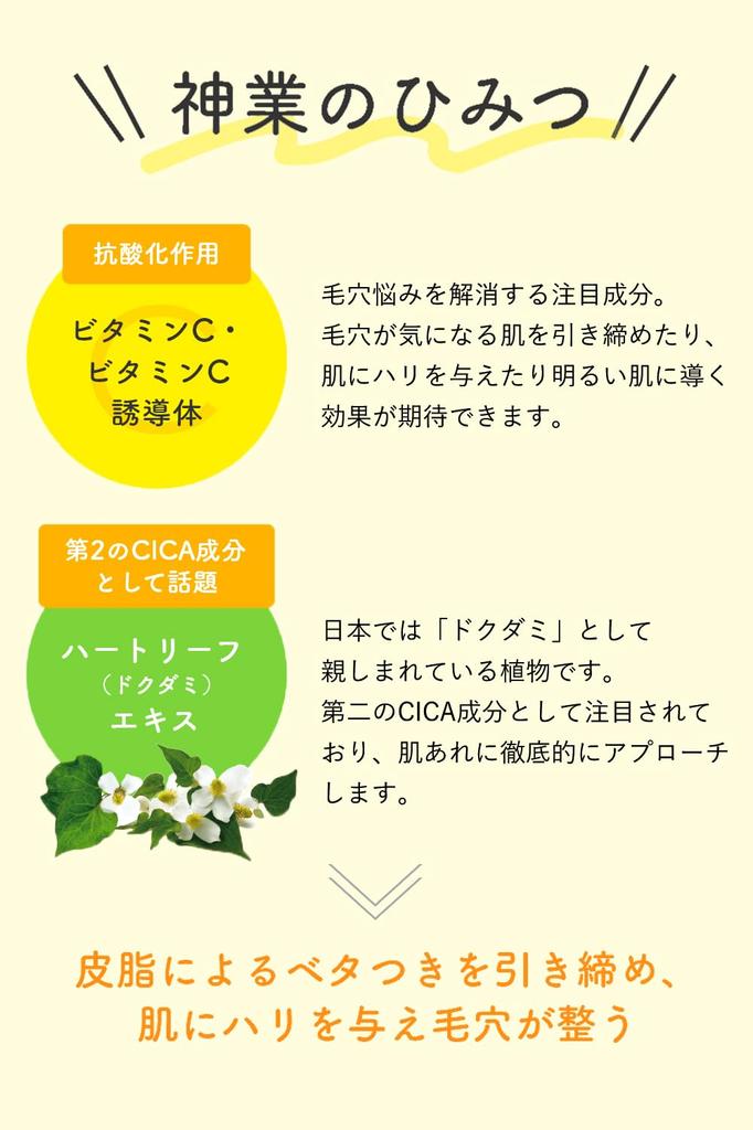 KEANA BEAUTE Pore Tightening Vitamin C Made in Japan Lotion, 300ml, Derivative,