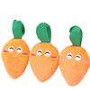 Серия овощей игрушки для кошек и домашних животных, плюшевые пищащие фруктовые игрушки для собак в виде оранжевой моркови