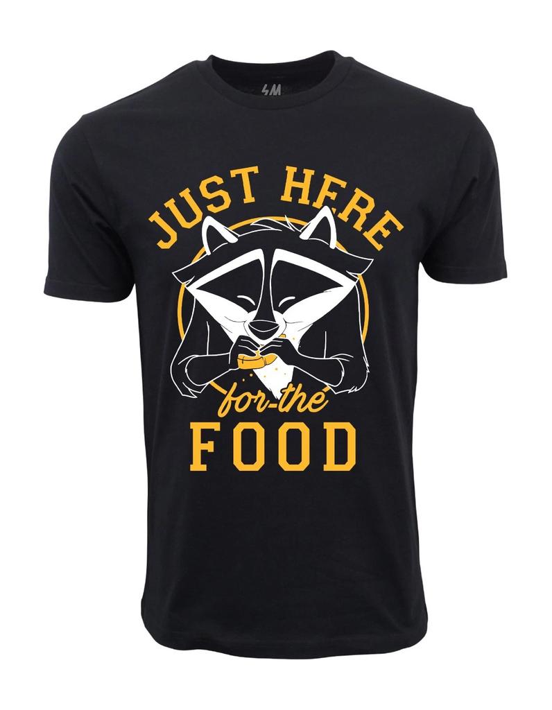 Unisex Adult Casual Graphic I AM JUST HERE FOR THE FOOD GRAPHIC T S...