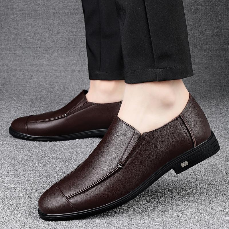 Men Dress Shoes New Classic Leather Oxfords For Wedding Party Business Shoes Men Loafers Genuine Leather Designer Formal Shoes