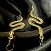 Snake Earrings,High Quality of Brass Snake Earrings,Dainty Snake Huggie Hoop Earrings,Boho and Hippie Jewelry,Cute Earrings,Gifts for Her