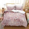 Three-Piece 3D Printed Leopard Print Leather Print Bedding Colorful Gradual Change Leopard Print Duvet Cover
