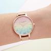 Authorized Retailer: OLIVIA BURTON Women's Watch, OB16RB18, Rainbow Glitter Dial & Rose Gold Mesh, 34mm
