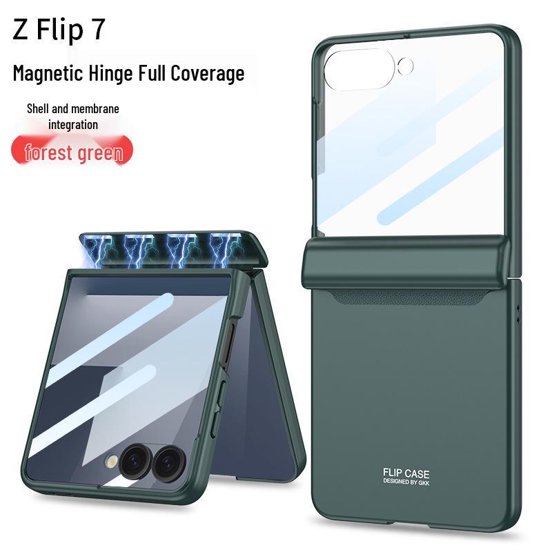 Чехол для Samsung ZFlip7: Ультратонкий складной защитный экран с магнитной адсорбцией - Полное покрытие, дизайн с жестким корпусом.