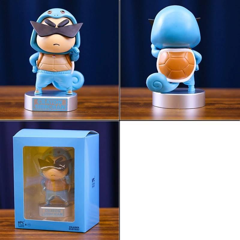 Shinchan Crayon Cos Garage Kit Pocket Monster Pikachu Toy Figurine Ornament Car