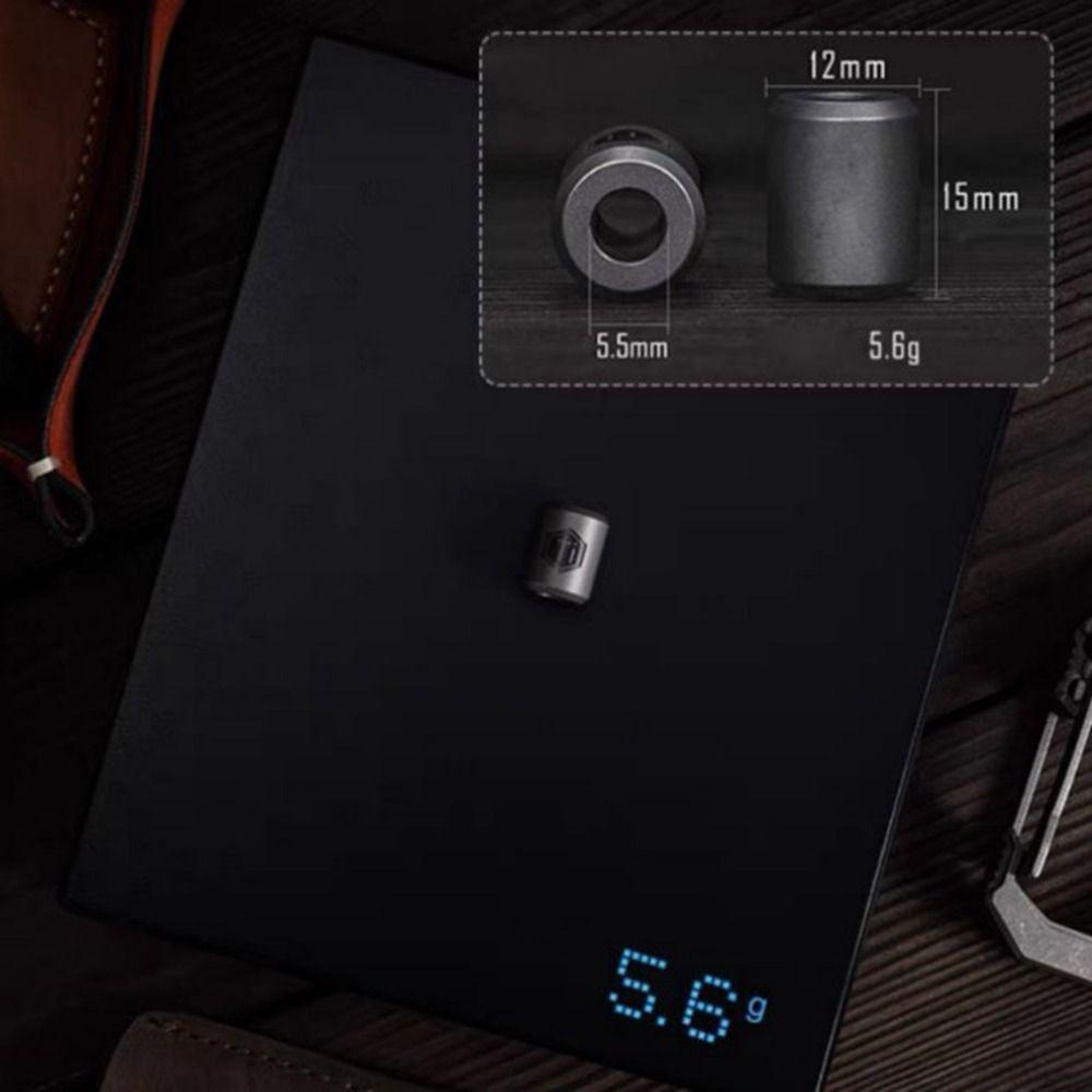 Lightweight Outdoor Titanium Alloy Beads Camping Knife Flashlight Gadgets  EDC Multi Tools