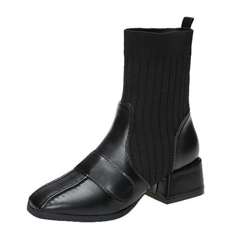 Весенне-осенние женские ботинки martin, нескользящие легкие модные женские ботинки-носки