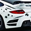 Креативный автомобильный Стайлинг 3D поддельные пулевые отверстия выстрелы из пистолета забавные автомобильные наклейки наклейки