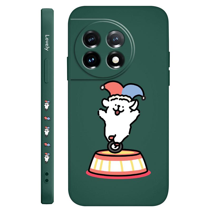 Acrobatic Puppy Phone Case For Oneplus 13 13R 12 12R 11 11R 10 10R 10T 9R 9RT 9 8T 8 7 7T Pro 5G Liquid Silicone Cover
