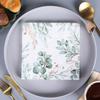 20Pcs/Pack Leaf Printed Tissue Napkins Disposable Paper Wedding Party Decoration Square Handkerchiefs