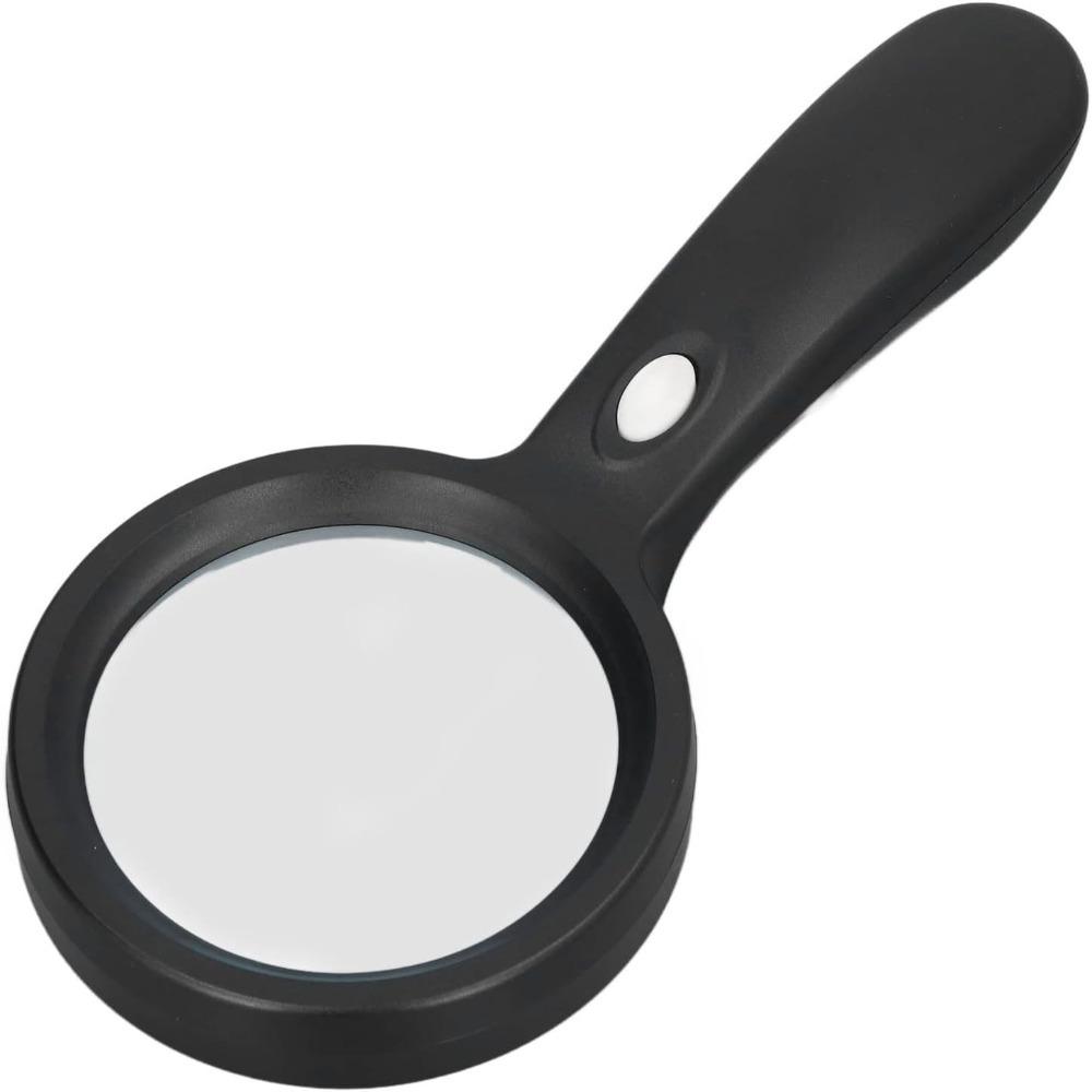 Illuminated Lighted Led Magnifying Glass 10X Handheld Magnifying Glass For Seniors Reading