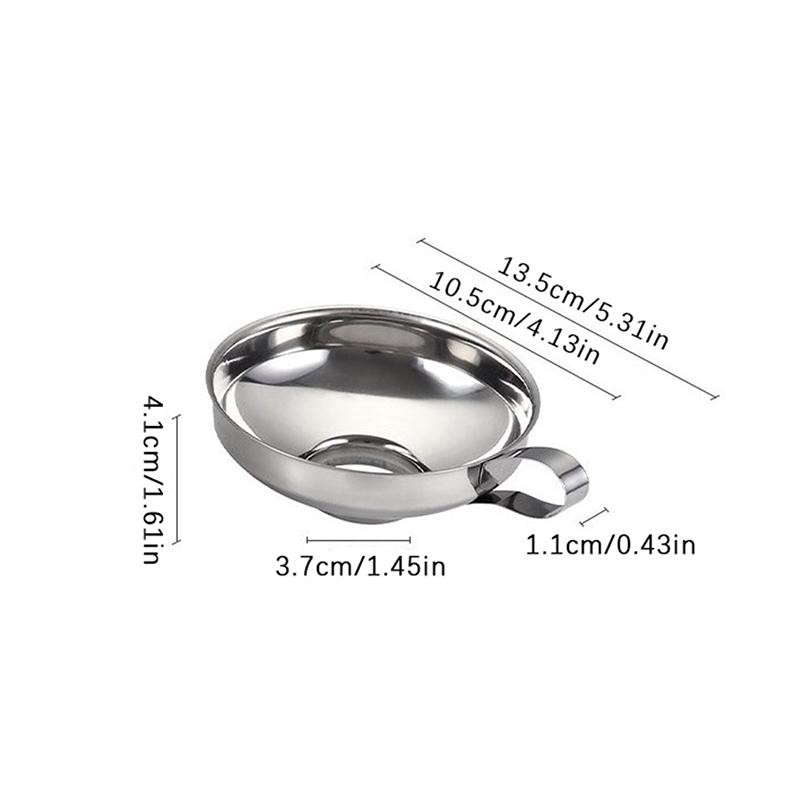 Консервная воронка из нержавеющей стали, кухонные принадлежности, воронка для консервирования с широким горлом, бункер для фильтра, банка с широким горлом для масла, вина, кухни