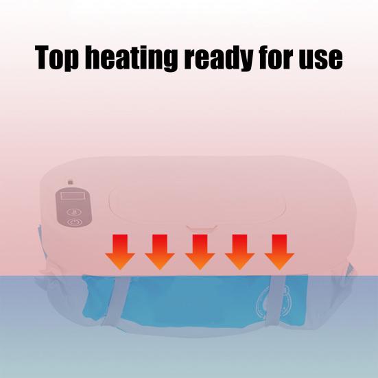 Портативный нагреватель для детских салфеток с регулируемым светодиодным дисплеем, большой вместимостью, для дома и путешествий, с быстрым нагревом, держателем для подгузников, диспенсером и нагревателем влажных салфеток