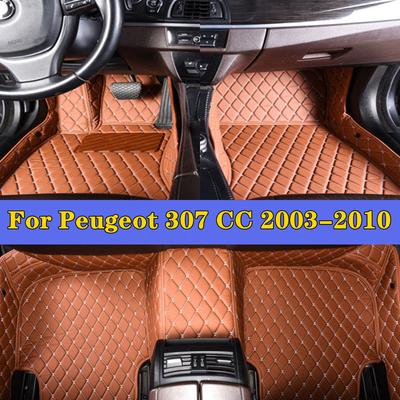 Автомобильные накладки на ноги для Peugeot 307 CC 2003-2010 Автомобильные аксессуары Защитная накладка Пользовательские автомобильные коврики Автомобильный ковер