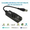 Сетевой адаптер USB 3.0 до 100/10/1000 Мбит/с к LAN-адаптеру Gigabit Ethernet RJ45
