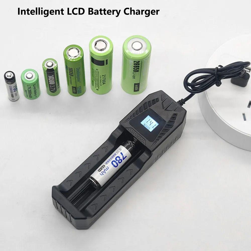 Intelligent LCD Lithium Battery Charger Fast Charging Battery Adapter Battery Charging Base