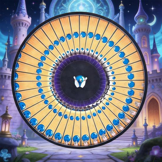 2Pcs Zoetrope Slipmat 12 Inch Animated Optical Illusion Turntable Mat Visual Art Meets Vinyl Culture Non-Slip Felt Record Player Pad for Vinyl