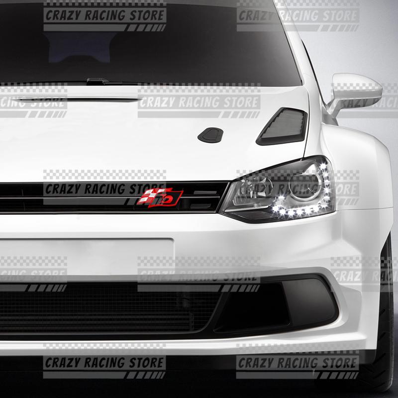 1Pc Car Badges HSV Racing Flag Trunk Emblem Metal Stickers Body Decals Letter Grille Decor For HSV Astra Commodore GTS R8