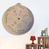 Days of The Week Pendant Wooden Wheel of The Week Wall Decoration Rustic Yesterday Today Tomorrow Hanging Decor for Home Office