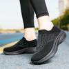 Spring and Autumn New Casual Sleeve Women's Shoes Breathable Flying Weaving Sneakers Women's Lightweight Thick-soled Versatile Couple Running Shoes