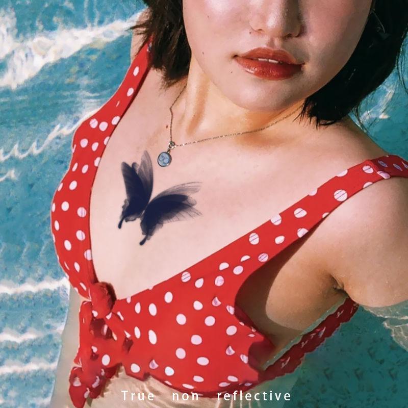 1 шт. водонепроницаемая временная татуировка наклейка 3D бабочка поддельная татуировка нога рука искусство одноразовая временная татуировка бабочка наклейка