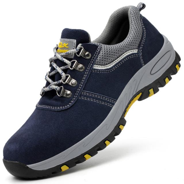 Indestructible Men Shoes Anti -Puncture Safety Shoes Work Sneakers Male Hiking Shoes Anti -Smash Steel Toe Shoes Security Footwear