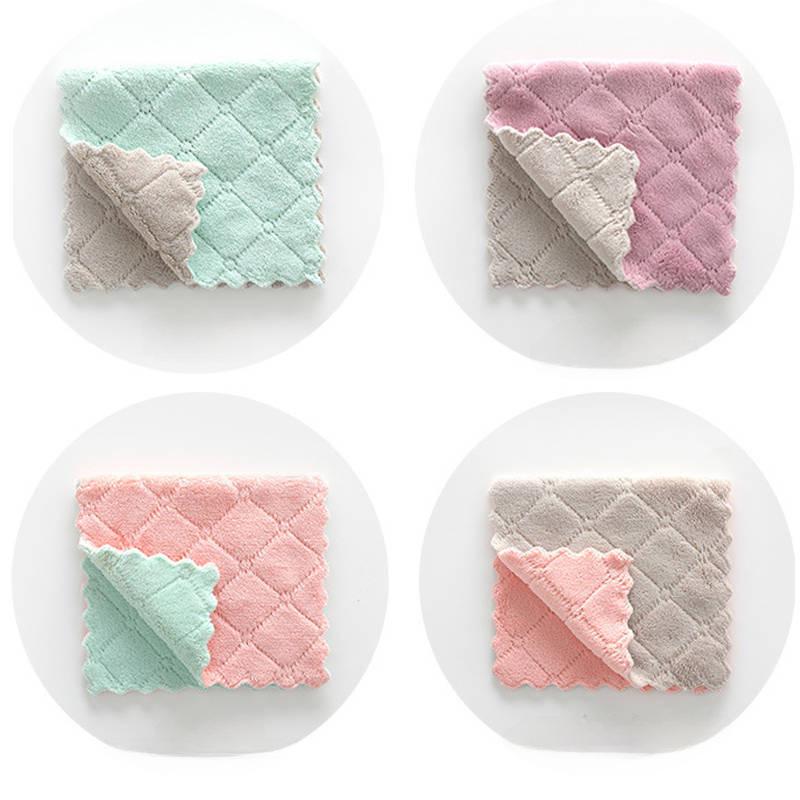 Многофункциональная утолщенная салфетка для мытья посуды - маслостойкая, водопоглощающая, обезжиривающая тряпка для кухни