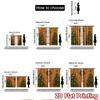 2pcs, 2D FLAT PRINTING Curtains (Without Rod) Festive Wonderland(2) Holiday Printed Curtains Semi-Sheer Curtains Outdoor