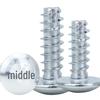 TT Nickel-Plated M3/M4 Large Flat Head Self-Tapping Screw with Mushroom and Umbrella Head