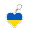 Франция Шотландия Германия Страна Любовь Сердце Брелоки Кольцо для Аксессуаров Сумка Подвеска Брелок Llaveros Украшения Фанаты Подарки
