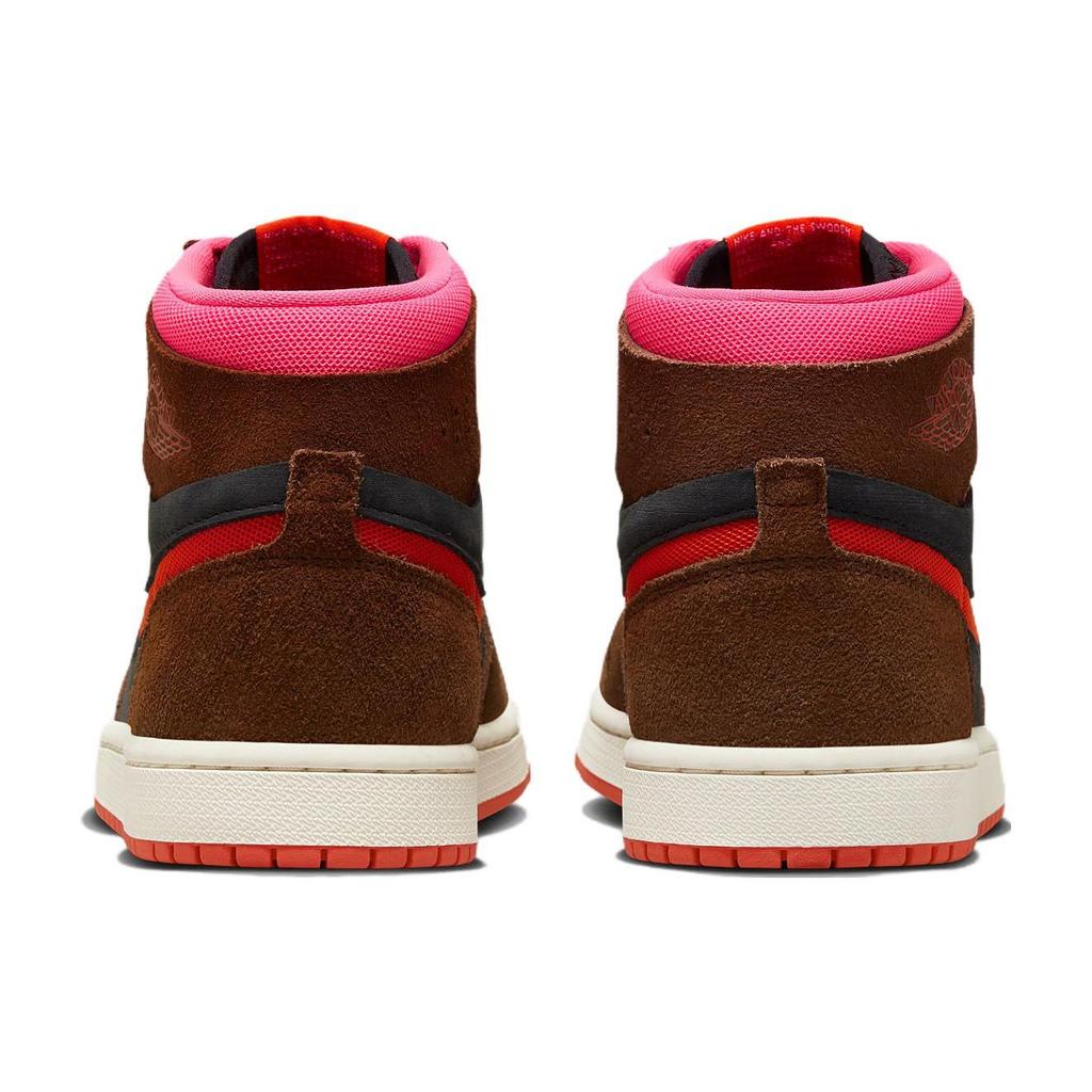 Air Jordan 1 High Zoom Comfort 2 Cacao Wow Picante Красные женские кроссовки Коричневые черные гипер-розовые DV1305-206