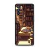 Phone Case For Oppo A17 A31 A54 A57 A78 A79 Find X5 X6 Reno 7 8 10 11 12 13 F Pro Soft TPU Cute Butterfly Cat Bookshelf Design
