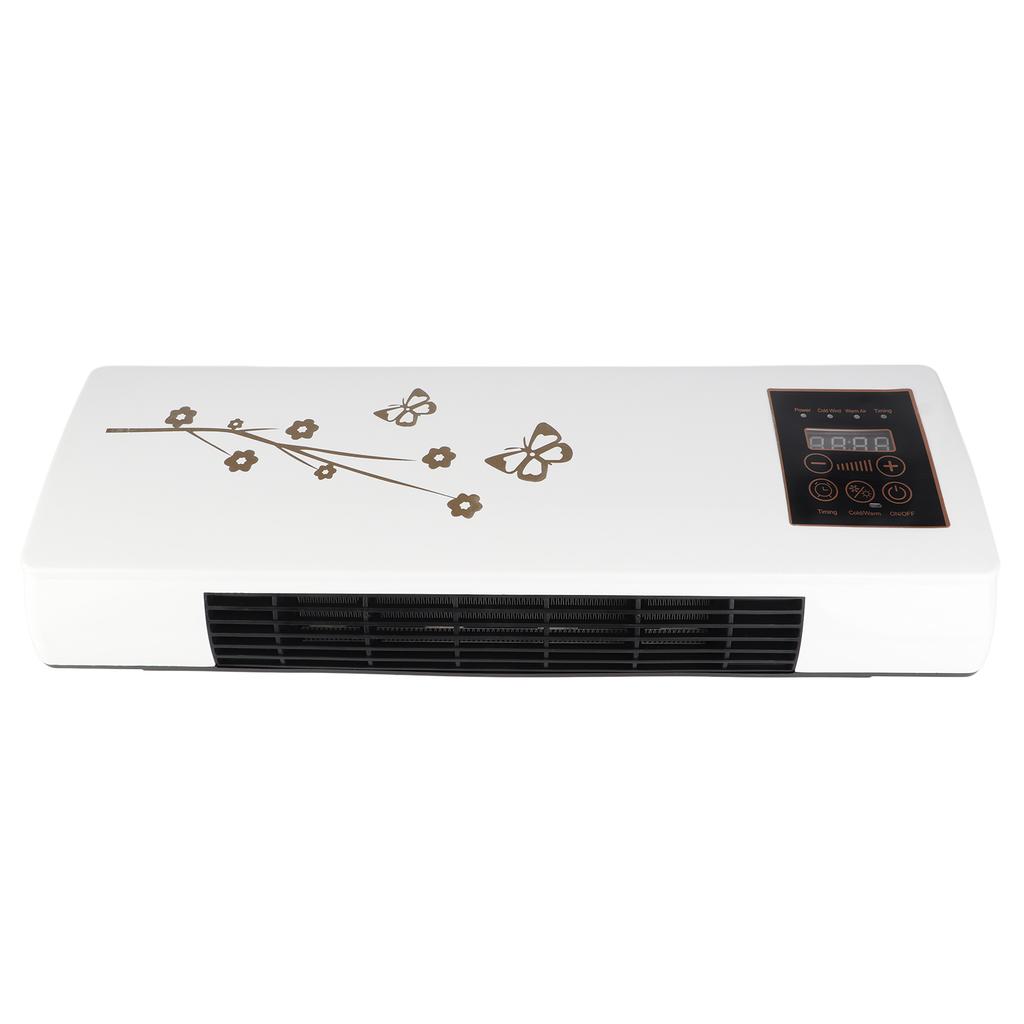 Электрический обогреватель для использования в помещении с дистанционным настенным вентилятором и цифровым дисплеем