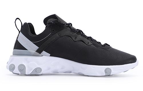 Nike React Element 55 Черный Белый Серый Светоотражающий BV6668-011
