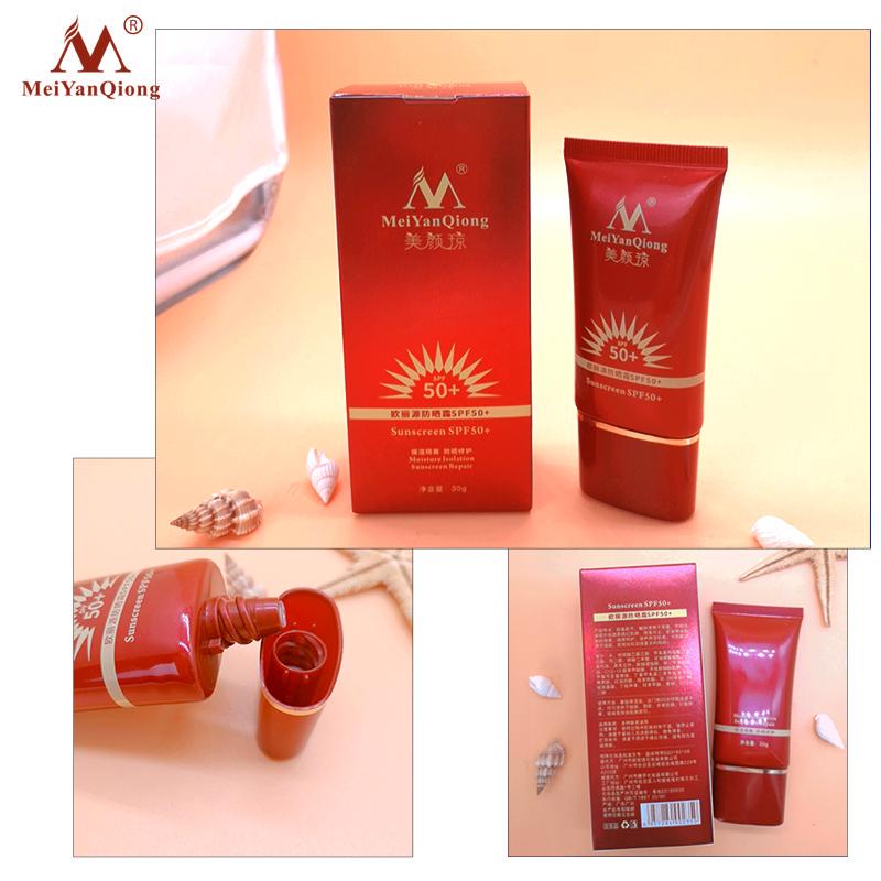 MeiYanQiong Солнцезащитный крем SPF50 + отбеливающий ремонт солнцезащитный крем защитный крем для кожи античувствительный контроль жирности увлажняющая изоляция